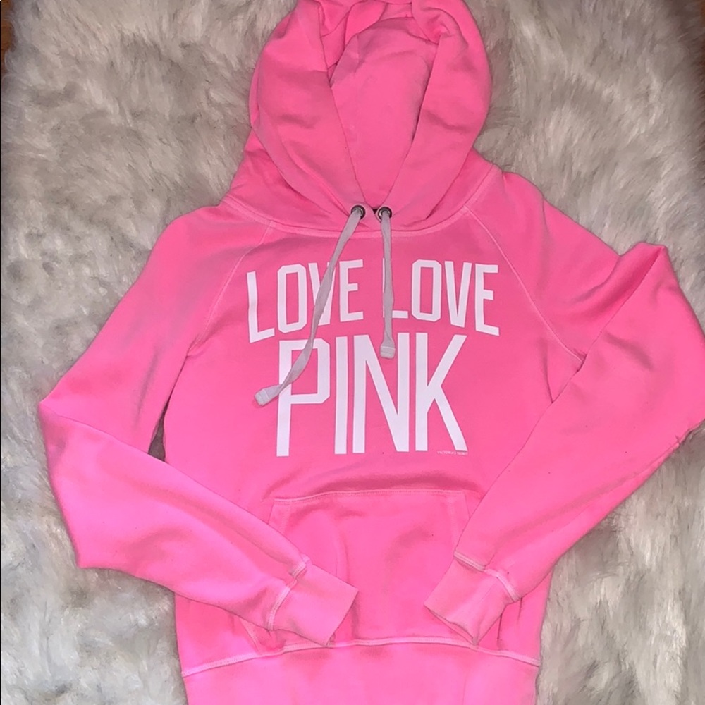 Pink neon pink sweatshirt